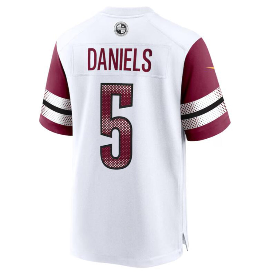 #5 Jayden Daniels Player W.Commanders White Game Football Jerseys