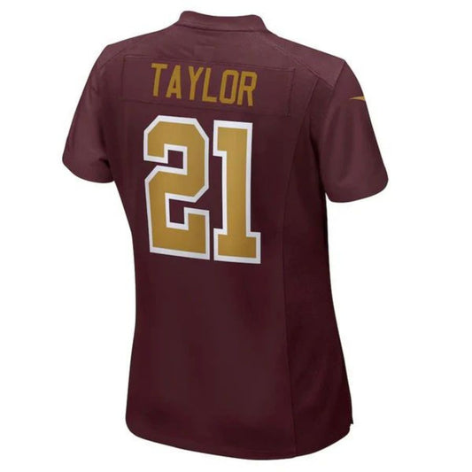 W.Commanders Team #21 Sean Taylor Burgundy Game Retired Player Alternate Jersey Stitched American Football Jerseys