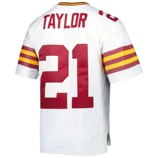 W.Commanders #21 Sean Taylor Mitchell & Ness White 2007 Legacy Replica Jersey Stitched American Football Jerseys