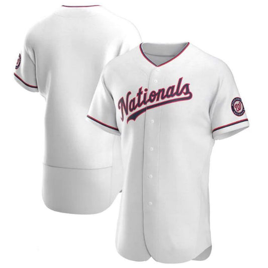 Washington Nationals Alternate Authentic Custom Team Jersey - White Baseball Jerseys
