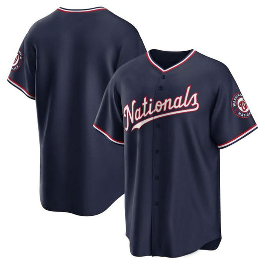 Washington Nationals Navy Alternate Replica Custom Team Jersey Baseball Jerseys
