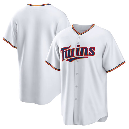 Custom White Minnesota Twins Home Blank Replica Baseball Jersey