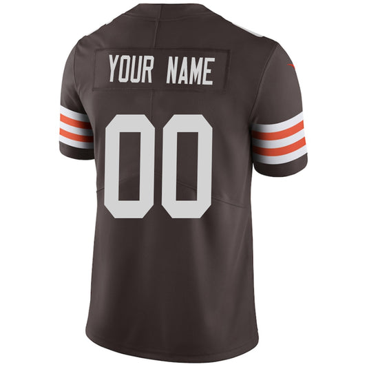 Custom C.Browns Jerseys Brown Stitched Player Vapor Game Football Jerseys