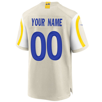 Custom LA.Rams Bone Stitched Player Vapor Elite Football Jerseys