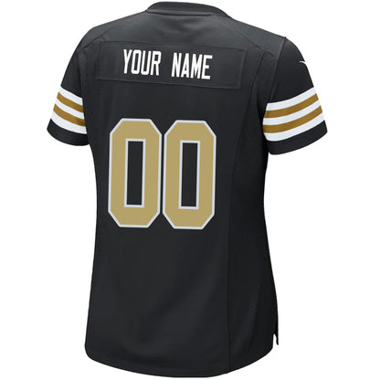 Custom NO.Saints Black Stitched Player Vapor Game Football Jerseys