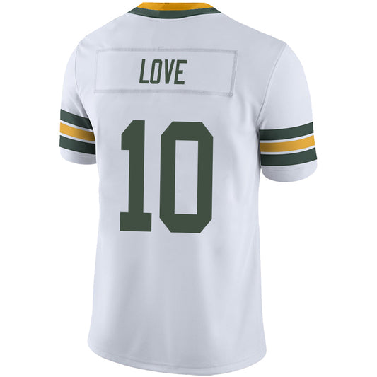 GB.Packer #10  Jordan Love White Stitched Player Game Football Jerseys