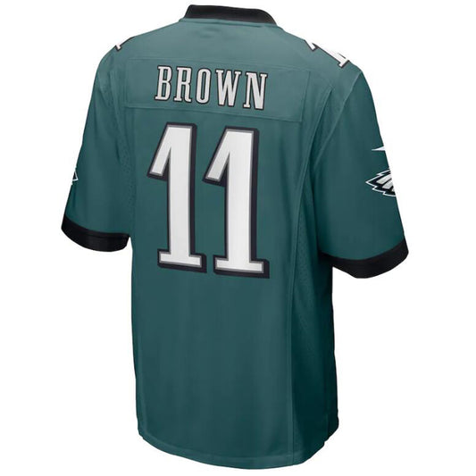 P.Eagles #11 A.J. Brown Green Stitched Player Game Football Jerseys