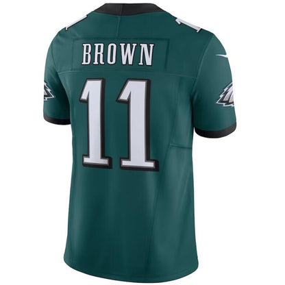 P.Eagles #11 A.J. Brown Green Vapor F.U.S.E. Limited Football Jersey