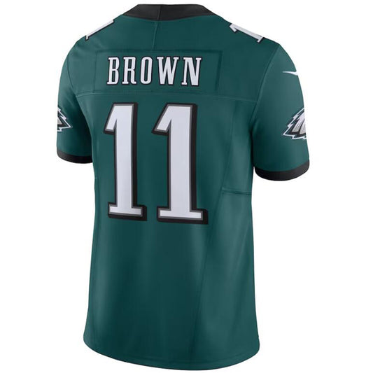 P.Eagles #11 A.J. Brown Green Vapor F.U.S.E. Limited Football Jersey