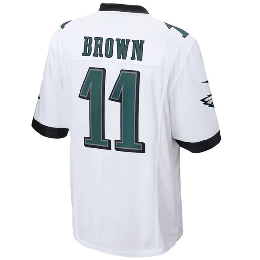 P.Eagles #11 A.J. Brown White Stitched Player Game Football Jerseys