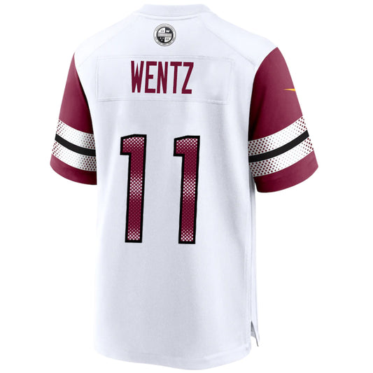W.Commanders #11 Carson Wentz White Stitched Player Vapor Game Football Jerseys