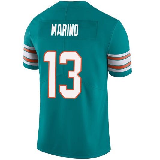 M.Dolphins #13 Dan Marino Green Stitched Player Vapor Game Football Jerseys