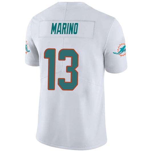M.Dolphins #13 Dan Marino White Stitched Player Vapor Game Football Jerseys