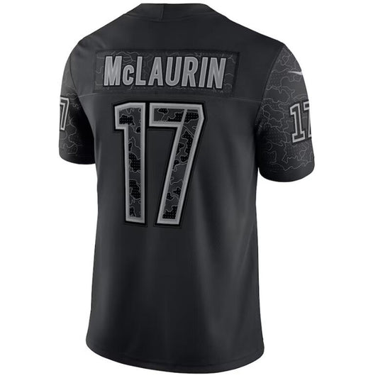 W.Commanders #17 Terry McLaurin Black Stitched Player Game Football Jerseys