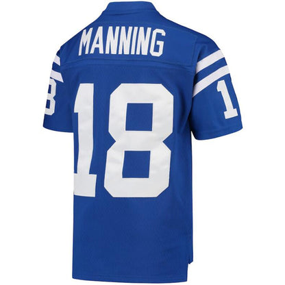 I.Colts #18 Peyton Manning Mitchell & Ness Royal 1998 Legacy Retired Player Football Jerseys