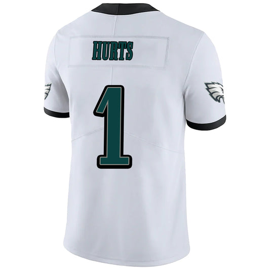 P.Eagles #1 Jalen Hurts White Stitched Player Vapor Elite Football Jerseys