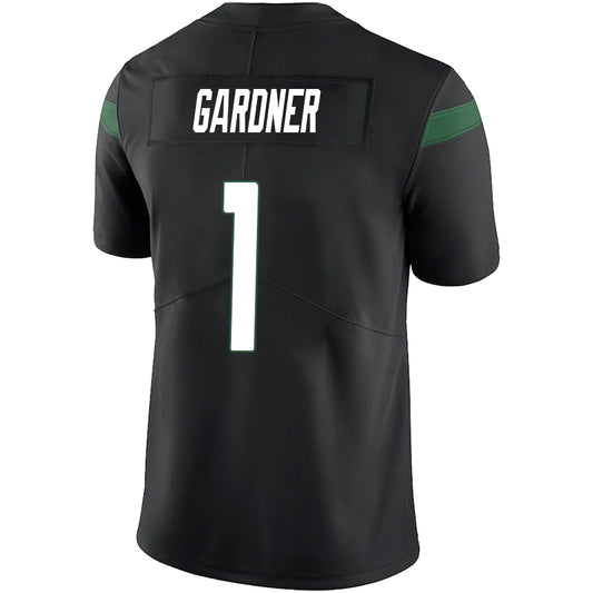 NY.Jets #1 Sauce Gardner Black Stitched Player Vapor Elite Football Jerseys
