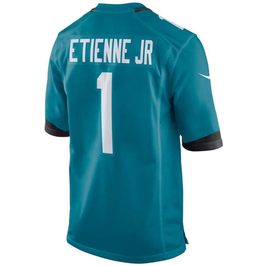 J.Jaguars #1 Travis Etienne Teal Stitched Player Game Football Jerseys