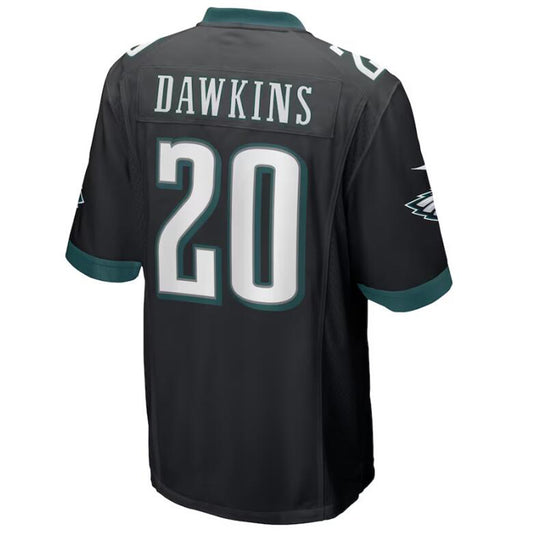 P.Eagles #20 Brian Dawkins Black Stitched Player Game Football Jerseys