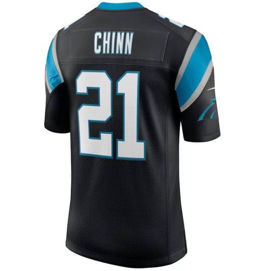C.Panthers #21 Jeremy Chinn Black Vapor Limited Player Game Football Jerseys