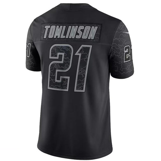 LA.Chargers #21 LaDainian Tomlinson Black Stitched Player Game Football Jerseys