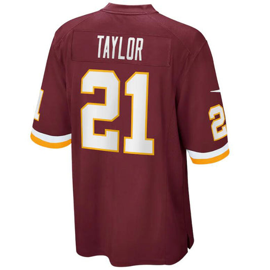 W.Commanders #21 Sean Taylor Red Stitched Player Game Football Jerseys