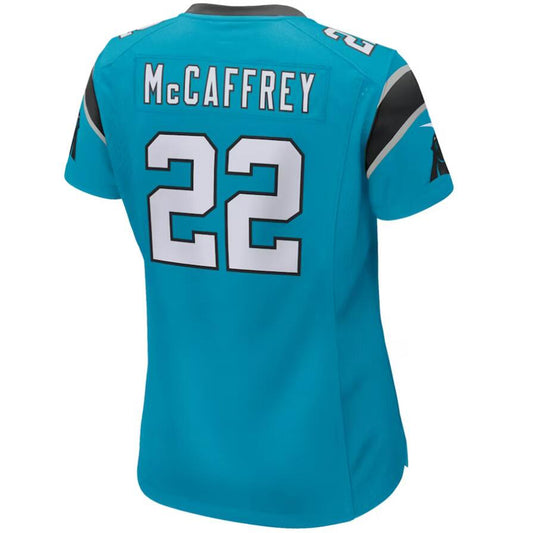 C.Panthers #22 Christian McCaffrey Blue Player Game Football Jerseys