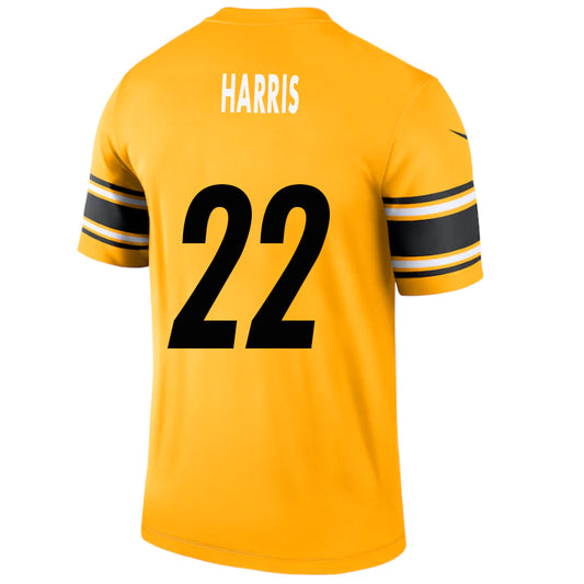 P.Steelers #22 Najee Harris Gold Stitched Player Game Football Jerseys