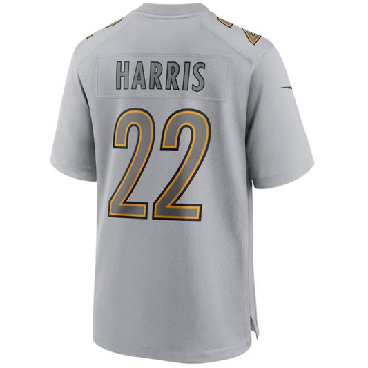 P.Steelers #22 Najee Harris Gray Stitched Player Game Football Jerseys