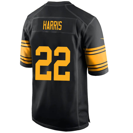P.Steelers #22 Najee Harris Black Stitched Player Vapor Game Football Jerseys