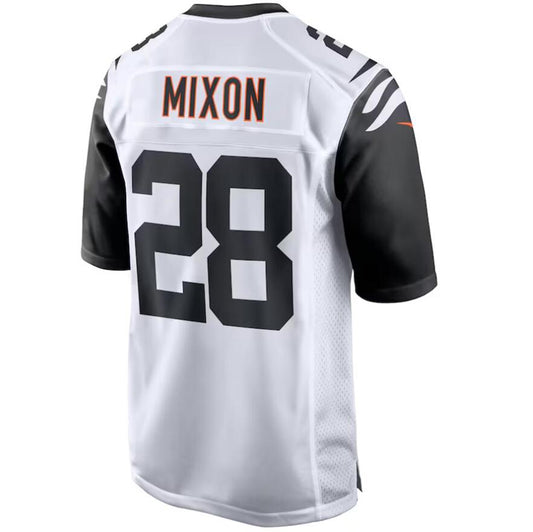 C.Bengals #28 Joe Mixon White Stitched Player Alternate Game Football Jerseys