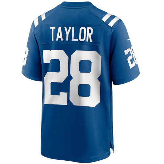 I.Colts #28 Jonathan Taylor Royal Stitched Player Game Football Jerseys