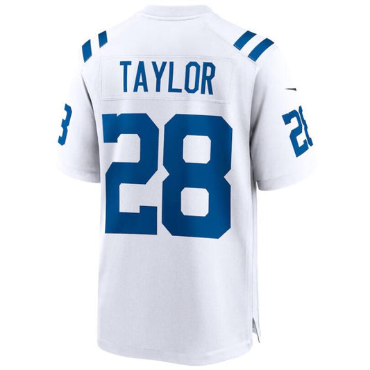 I.Colts #28 Jonathan Taylor White Stitched Player Game Football Jerseys