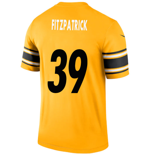 P.Steelers #39 Minkah Fitzpatrick Gold Stitched Player Game Football Jerseys