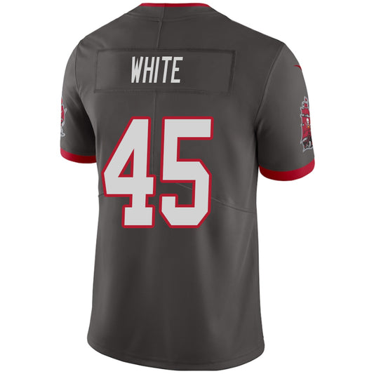 TB.Buccaneers #45 Devin White Pewter Stitched Player Game Football Jerseys