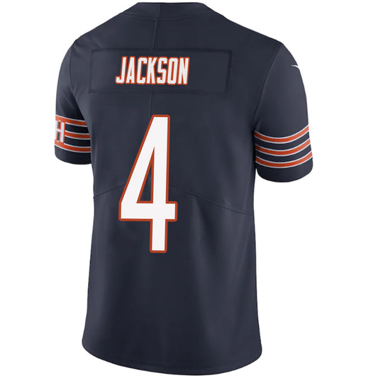 C.Bears #4 Eddie Jackson Navy Stitched Player Game Football Jerseys