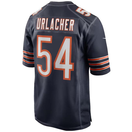 C.Bears #54 Brian Urlacher Navy Stitched Player Game Football Jerseys
