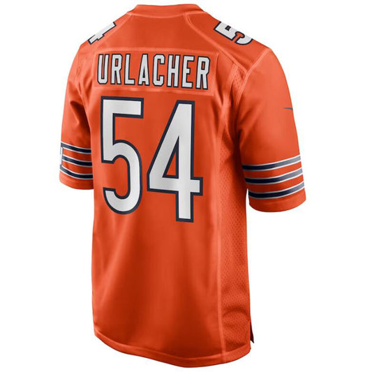 C.Bears #54 Brian Urlacher Orange Stitched Player Game Football Jerseys
