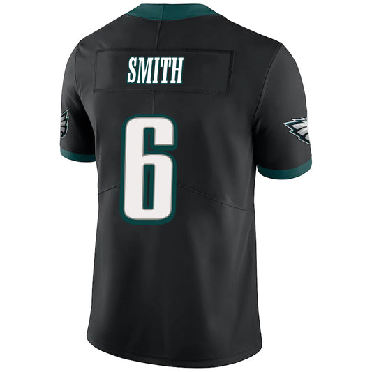 P.Eagles #6 DeVonta Smith Black Stitched Player Vapor Elite Football Jerseys