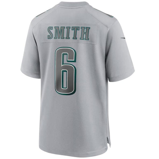 P.Eagles #6 DeVonta Smith Gray Stitched Player Game Football Jerseys