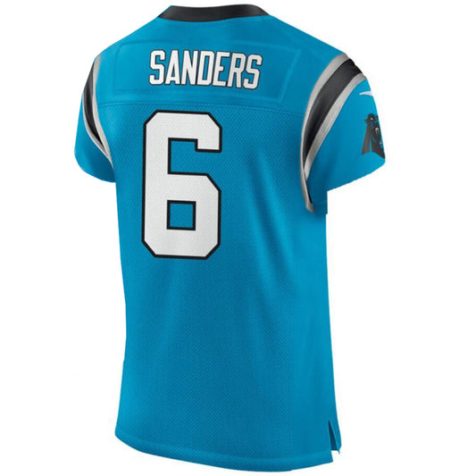 C.Panthers #6 Miles Sanders Blue Stitched Player Classic Elite Football Jerseys