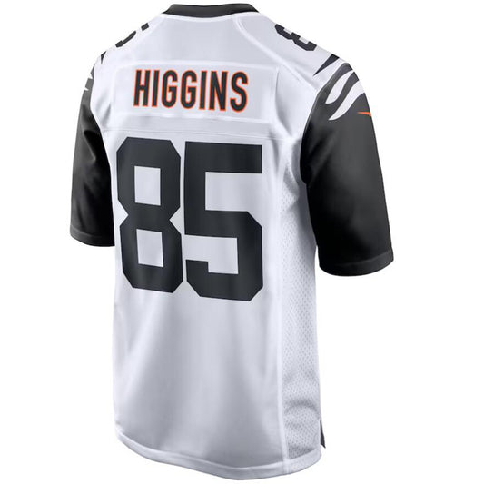 C.Bengals #85 Tee Higgins White Stitched Player Vapor Alternate Game Football Jerseys