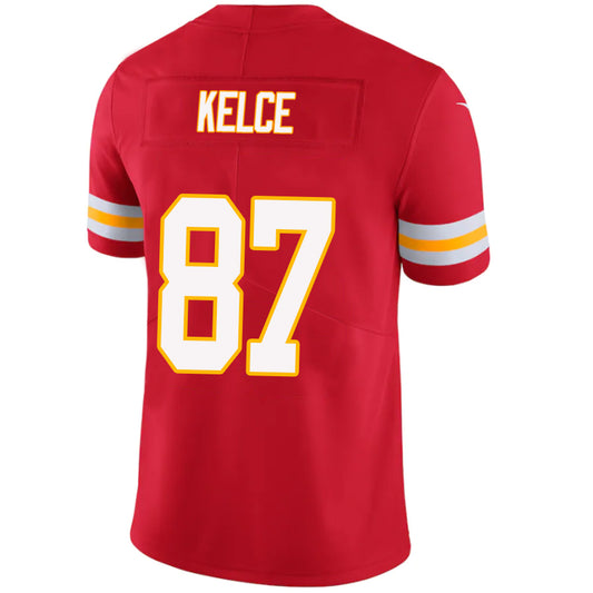 KC.Chiefs #87 Travis Kelce Red Stitched Player Game Football Jerseys