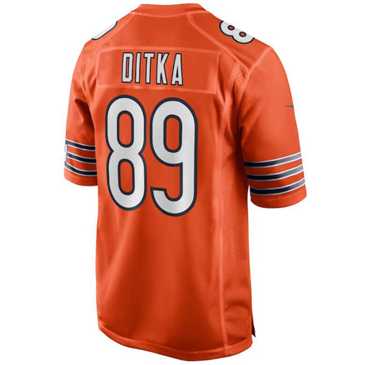 C.Bears #89 Mike Ditka Orange Stitched Player Game Football Jerseys