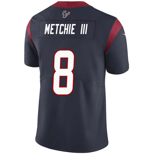 H.Texans #8 John Metchie III Navy Stitched Player Game Football Jerseys