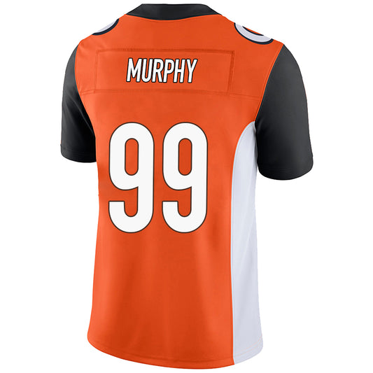 C.Bengals #99 Myles Murphy Orange Stitched Player Game Football Jerseys