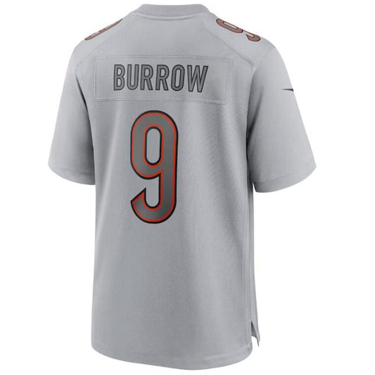 C.Bengals #9 Joe Burrow Gray Stitched Player Vapor Game Football Jerseys