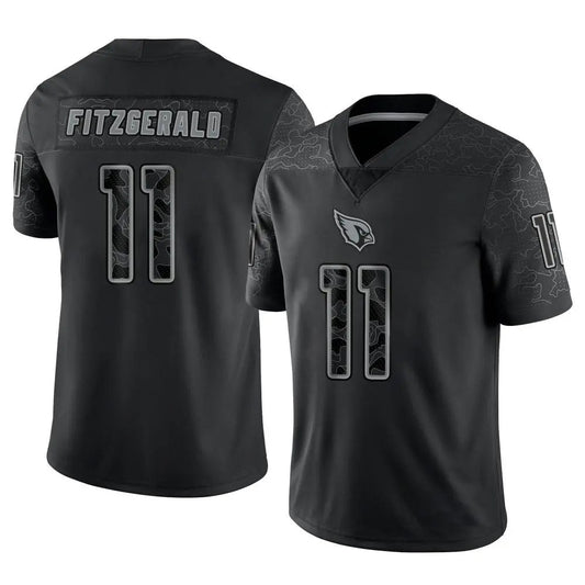A.Cardinals #11 Larry Fitzgerald Player Black RFLCTV Limited Football Jerseys