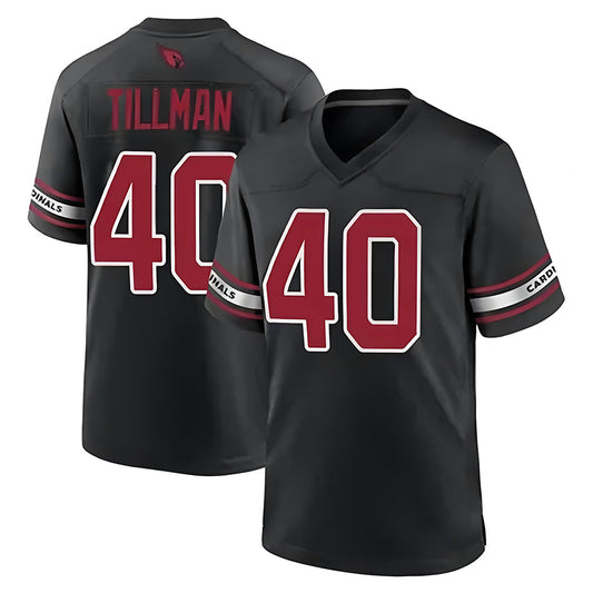 A.Cardinals #40 Pat Tillman Player Black Game Football Jerseys