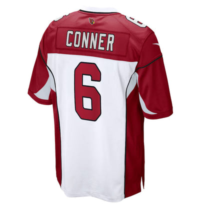 A.Cardinals #6 James Conner Player White Game Football Jerseys